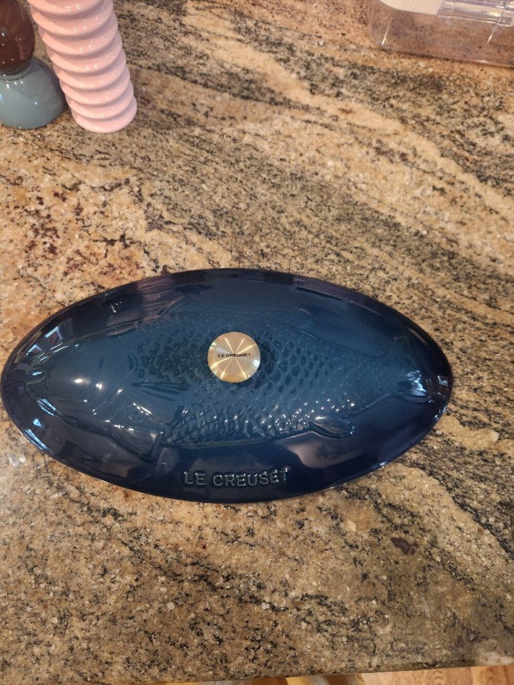 Le Creuset Fish Baker LID ONLY Agave